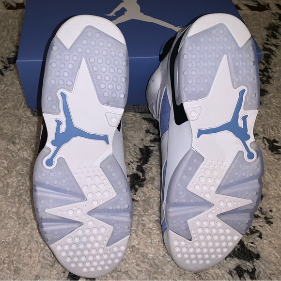 Brand New Jordan 6 UNC University Blue White Black sz 9.5 - Picture 5 of 10
